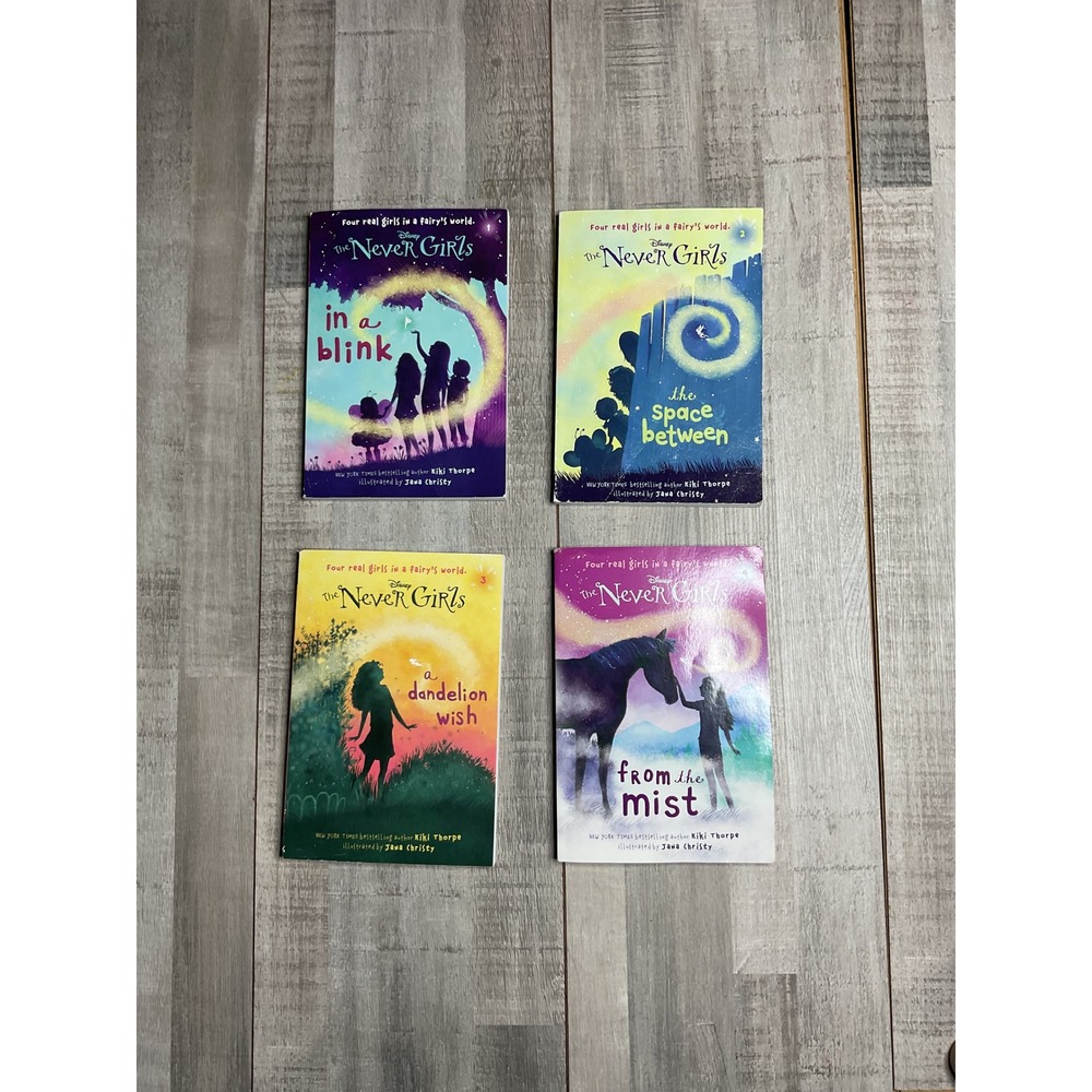 Disney The Never Girls Books 1-4 Set Kiki Thorpe Paperback Pixie Hollow Fairies